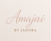 Brand name 'Amajai by Jadora' on a light pink background